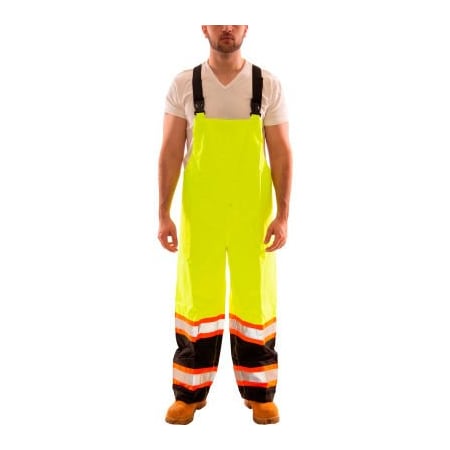 Tingley Tingley Icon Overall, Fluorescent Lime/Black - Snap Fly Front, 3XL O24122C.3X